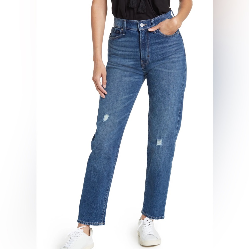 Lucky Brand Blue Distressed Ankle Jeans